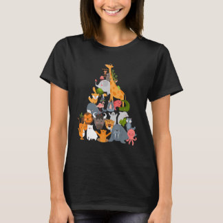 Zoo Trip Animal Pyramid T-Shirt
