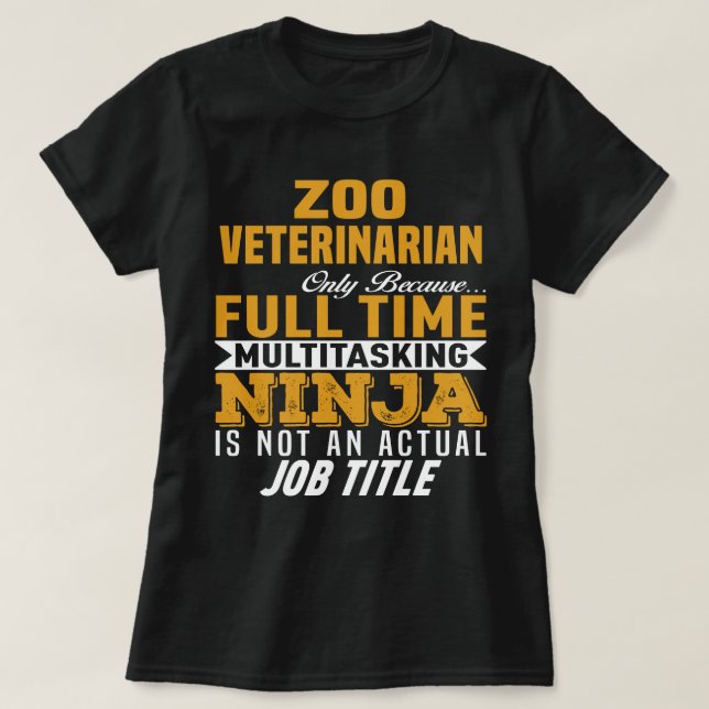Zoo Veterinarian T-Shirt (Design Front)
