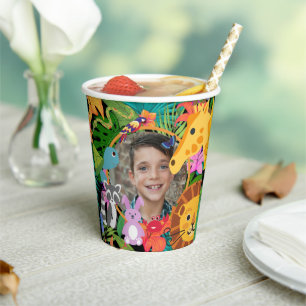 Zoo Wild Animal Jungle Safari Kids Birthday Paper Cups