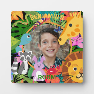 Zoo Wild Animal Jungle Safari Kids Birthday Plaque