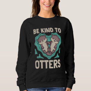 Zoo Wildlife Animal Zookeeper Cute Otter Sweatshirt