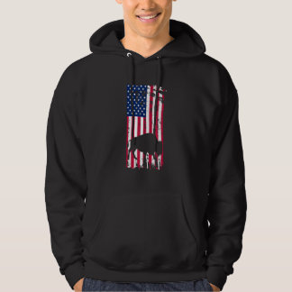 Zoo Wildlife Animal  Zookeeper USA Flag American B Hoodie