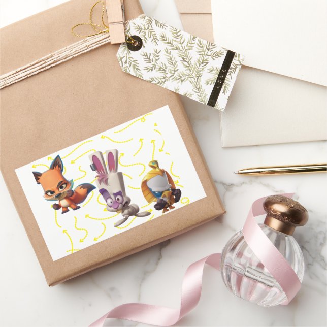 Zooba skippy rectangular sticker (Gifting)