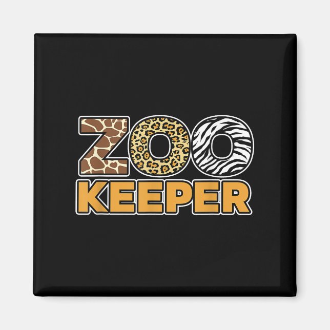 Zookeeper African Savanna  Magnet (Front)