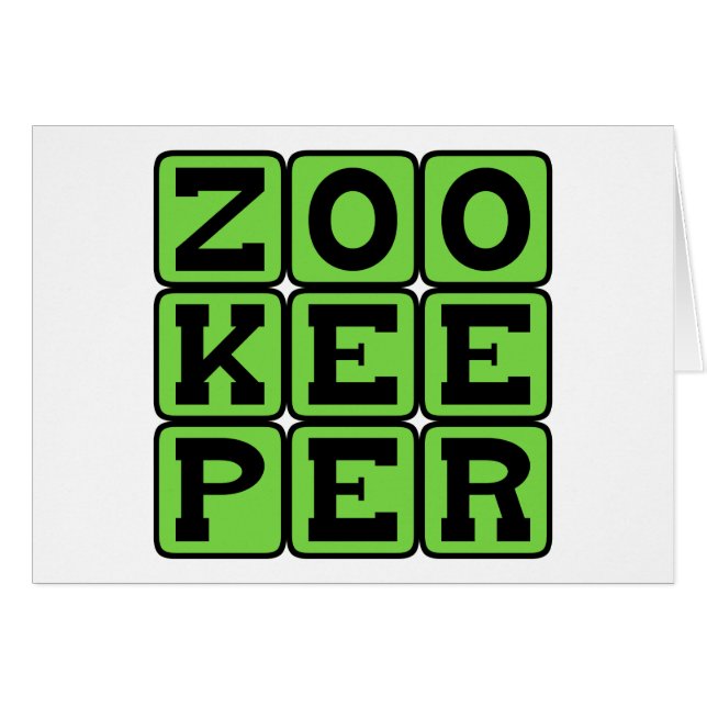 Zookeeper, Animal Keeper (Front Horizontal)
