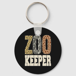 Zookeeper Animals Zoo Wildlife Lover Safari Savann Key Ring