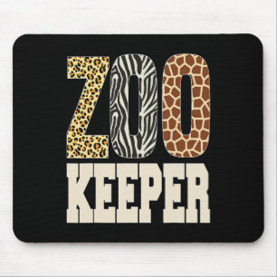 Zookeeper Animals Zoo Wildlife Lover Safari Savann Mouse Pad