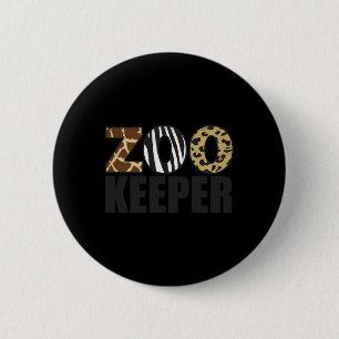 Zookeeper Animals Zoo Wildlife Safari Halloween Co 6 Cm Round Badge