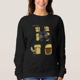 Zookeeper Binoculars Safari Animal Keeper Zoology  Sweatshirt