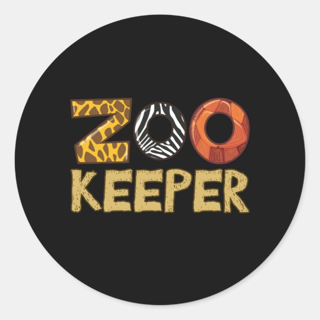 Zookeeper Classic Round Sticker (Front)