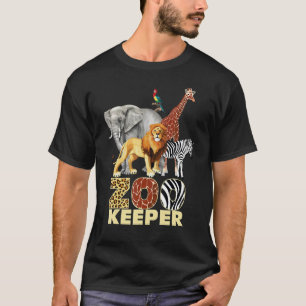 Zookeeper Costume African Animals Savanna Zoo Keep T-Shirt