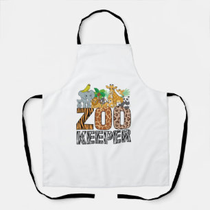 Zookeeper Costume Zebra Wild Print African Animal  Apron