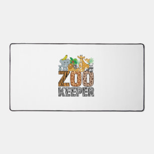 Zookeeper Costume Zebra Wild Print African Animal  Desk Mat