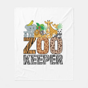 Zookeeper Costume Zebra Wild Print African Animal Fleece Blanket