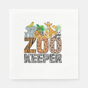 Zookeeper Costume Zebra Wild Print African Animal Napkin