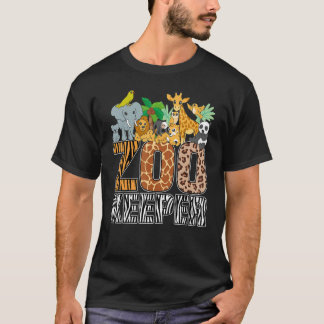 Zookeeper Costume Zebra Wild Print African Animal  T-Shirt