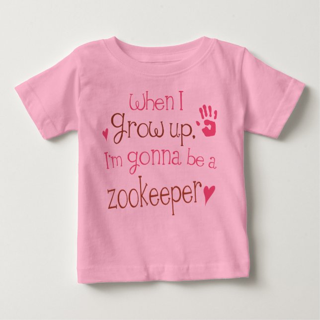 Zookeeper (Future) Infant Baby T-Shirt (Front)