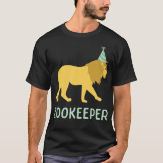 Zookeeper Lion Birthday , AdultKids Lion Party Ani T-Shirt