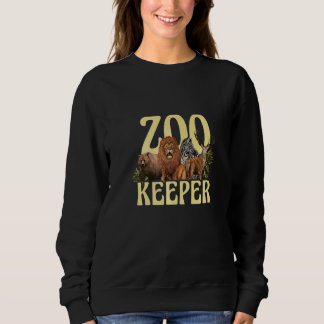 Zookeeper Safari Animal Keeper Zoology Zookeeping Sweatshirt