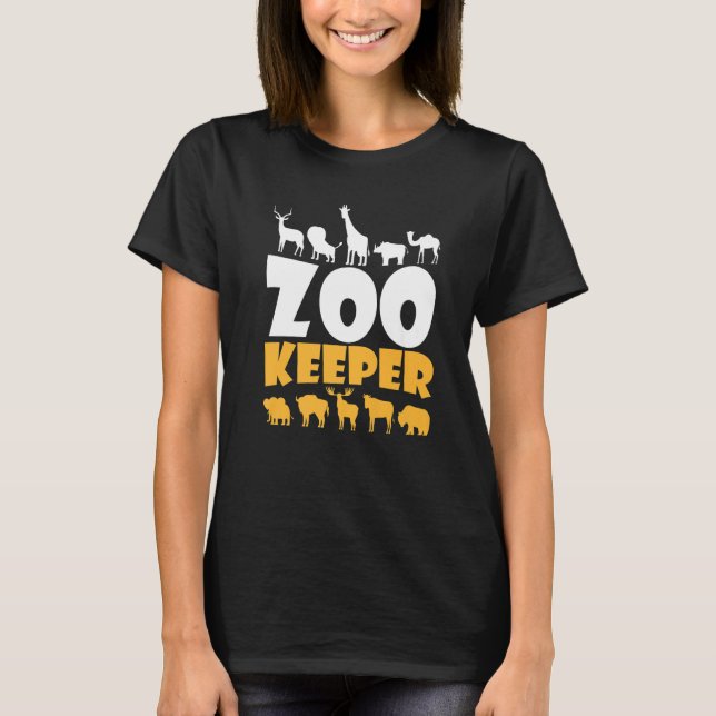 Zookeeper Safari Animal Wildlife Zoologists Savann T-Shirt (Front)