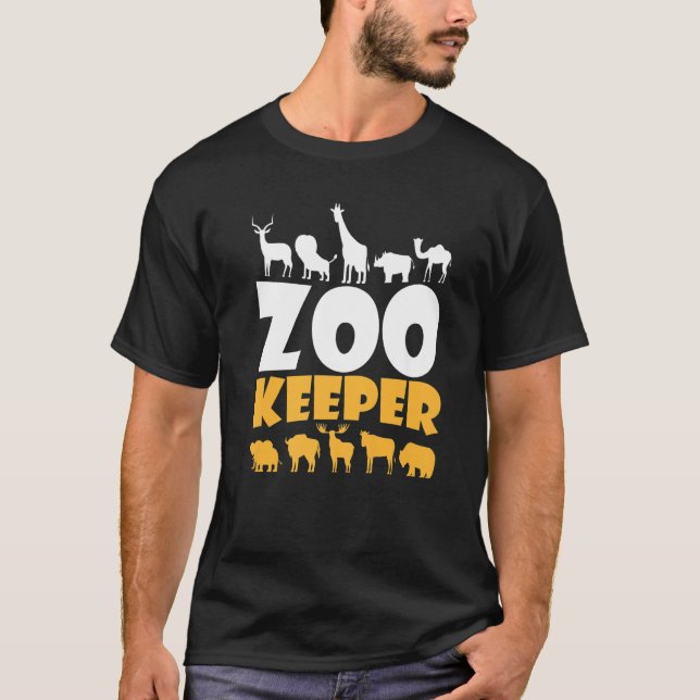 Zookeeper Safari Animal Wildlife Zoologists Savann T-Shirt (Front)