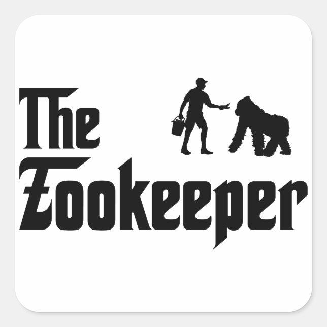 Zookeeper Square Sticker (Front)