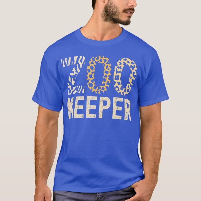 Zookeeper Zoo Animals Safari Zoo Keeper - print 1 T-Shirt (Front)