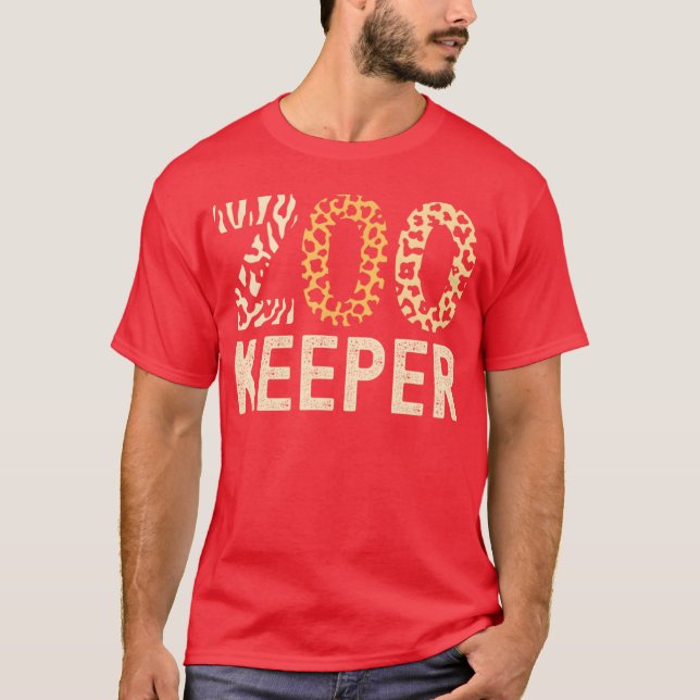 Zookeeper Zoo Animals Safari Zoo Keeper - style T-Shirt (Front)