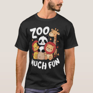 Zookeeper Zoo Much Fun Animals Panda Lion Safari T-Shirt