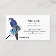 Zookeepers business card