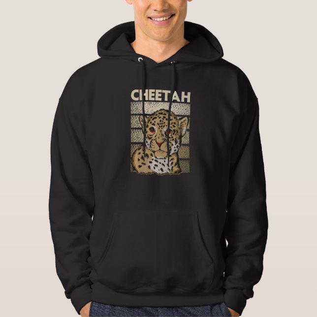 Zookeeping Wildlife Animal Zookeeper Cheetah  2 Hoodie (Front)