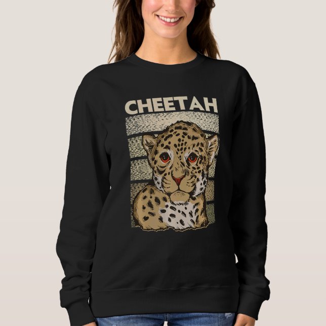 Zookeeping Wildlife Animal Zookeeper Cheetah  2 Sweatshirt (Front)