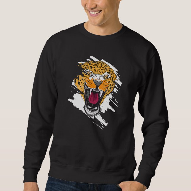 Zookeeping Wildlife Animal Zookeeper Cheetah   Sweatshirt (Front)