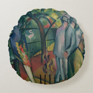 Zoological Garden I, 1912 Round Cushion