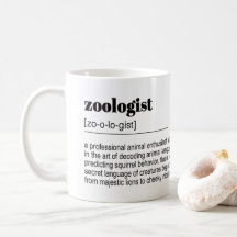 Zoologist Definition, Dictionary Poster, Quote