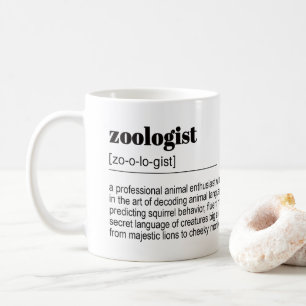 Zoologist Definition, Dictionary Poster, Quote Coffee Mug