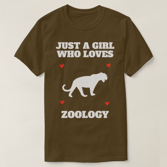 Zoologists Zoologist Girls Woman Girl Playerin Gif T-Shirt (Design Front)