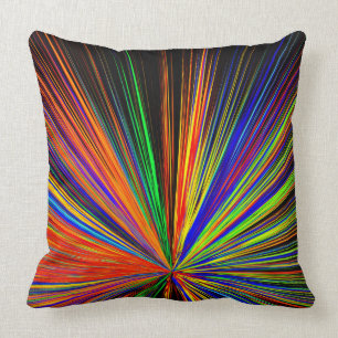 Zoom Color Boom Rainbow Multicolor Cushion