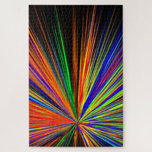 Zoom Colour Boom Rainbow Multicolor Jigsaw Puzzle