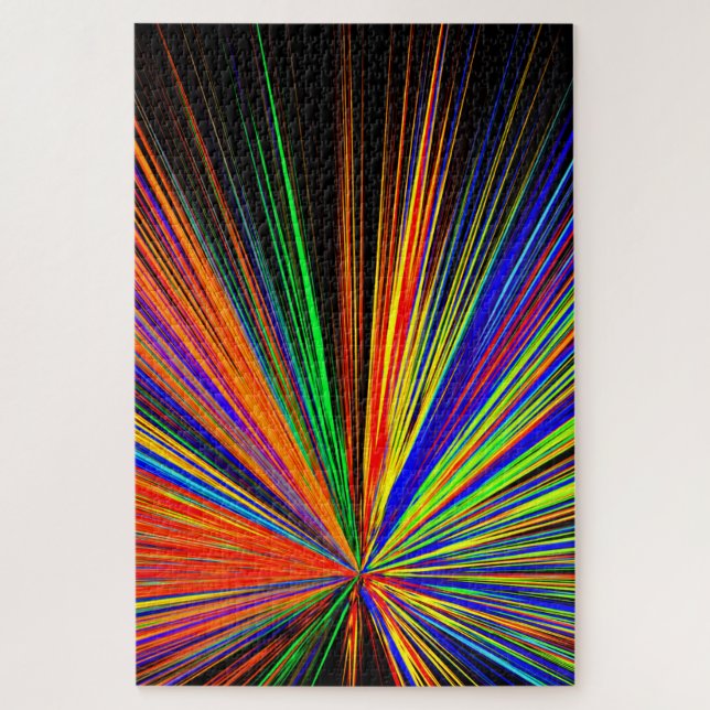Zoom Colour Boom Rainbow Multicolor Jigsaw Puzzle (Vertical)