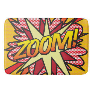ZOOM Fun Retro Comic Book Pop Art Bath Mat