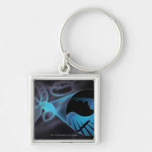 Zoom in of a DNA strand in a chromosome Key Ring