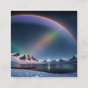 Zoom in on the moon and you'll see a craggy, airle square business card