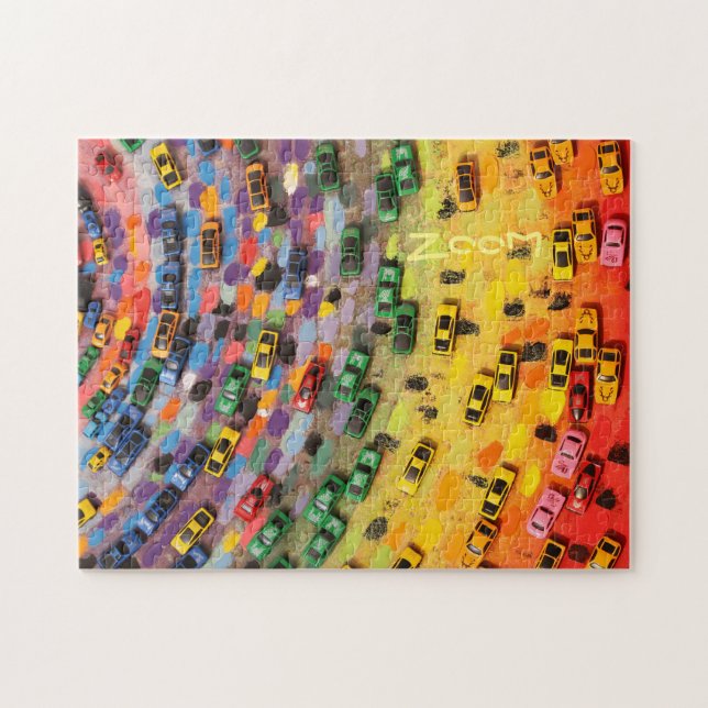 ZOOM! Puzzle - Cars, Fast Cars, Bright Colours (Horizontal)