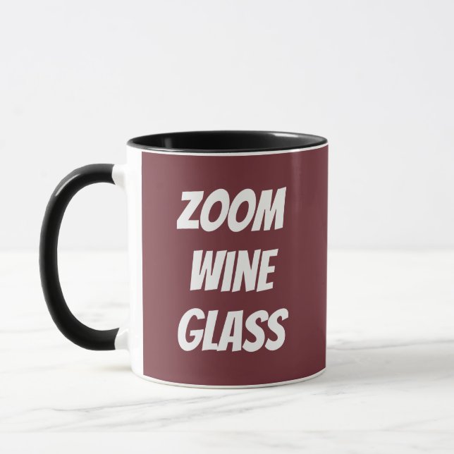 Zoom Wine Glass Mug (Left)