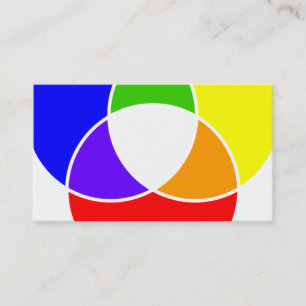 zoomed in colour chart business card