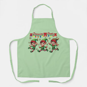 Zoomie Elves Christmas Apron