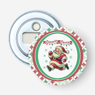 Zoomie Santa Christmas Bottle Opener