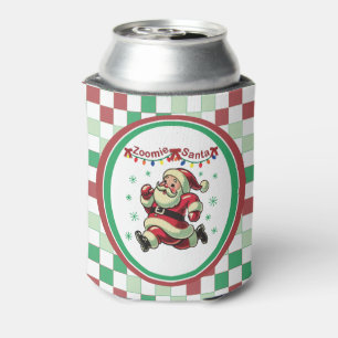 Zoomie Santa Christmas Can Cooler