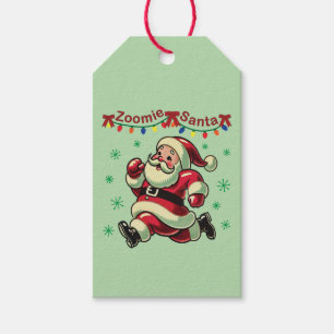 Zoomie Santa Christmas Gift Tags